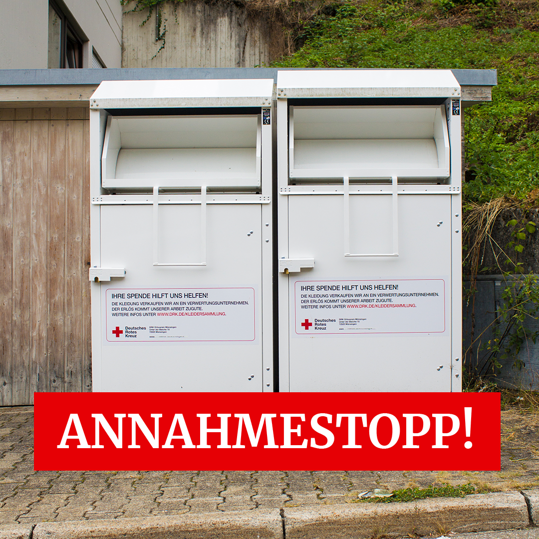 Annahmestopp!